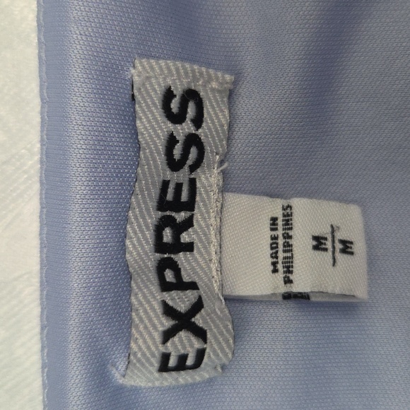Express Periwinkle Ruched Blouse - Picture 7 of 8